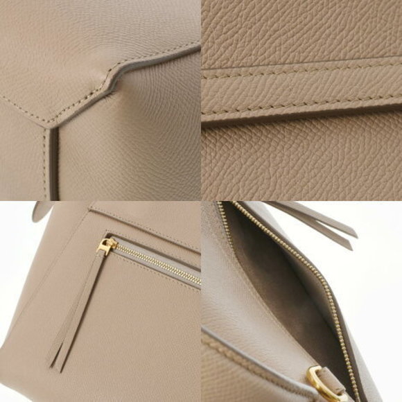 CELINE Belt Bag Micro Taupe Calfskin Handbag - Picture 9 of 12